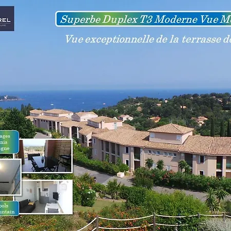 Modernes Vue A Cap Esterel Daire *